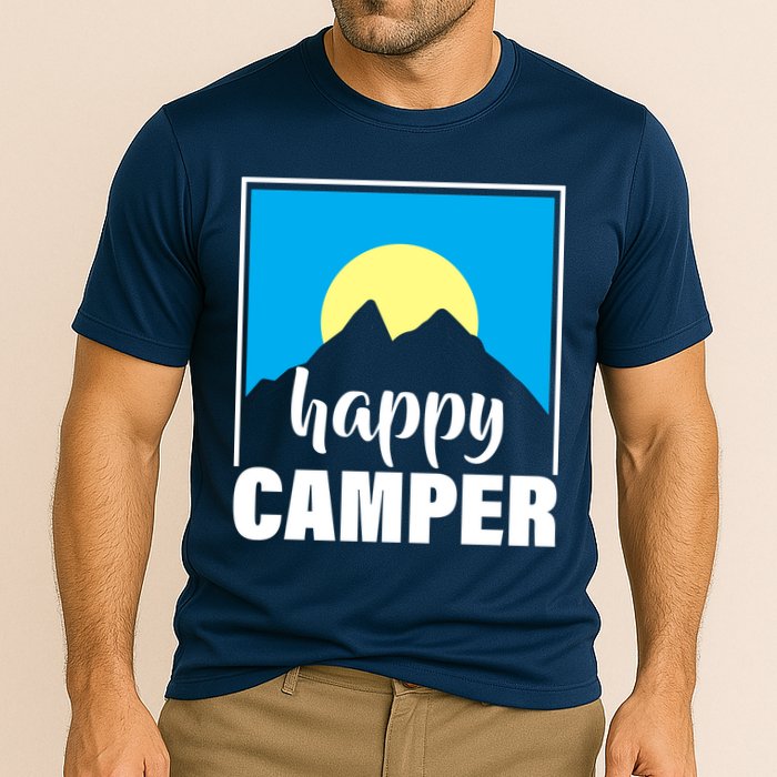 Happy Camper Sunrise Over Mountains Cooling Performance Crew T-Shirt