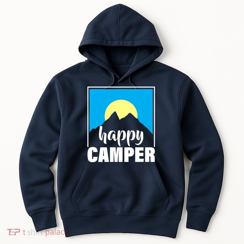Happy Camper Sunrise Over Mountains Hoodie