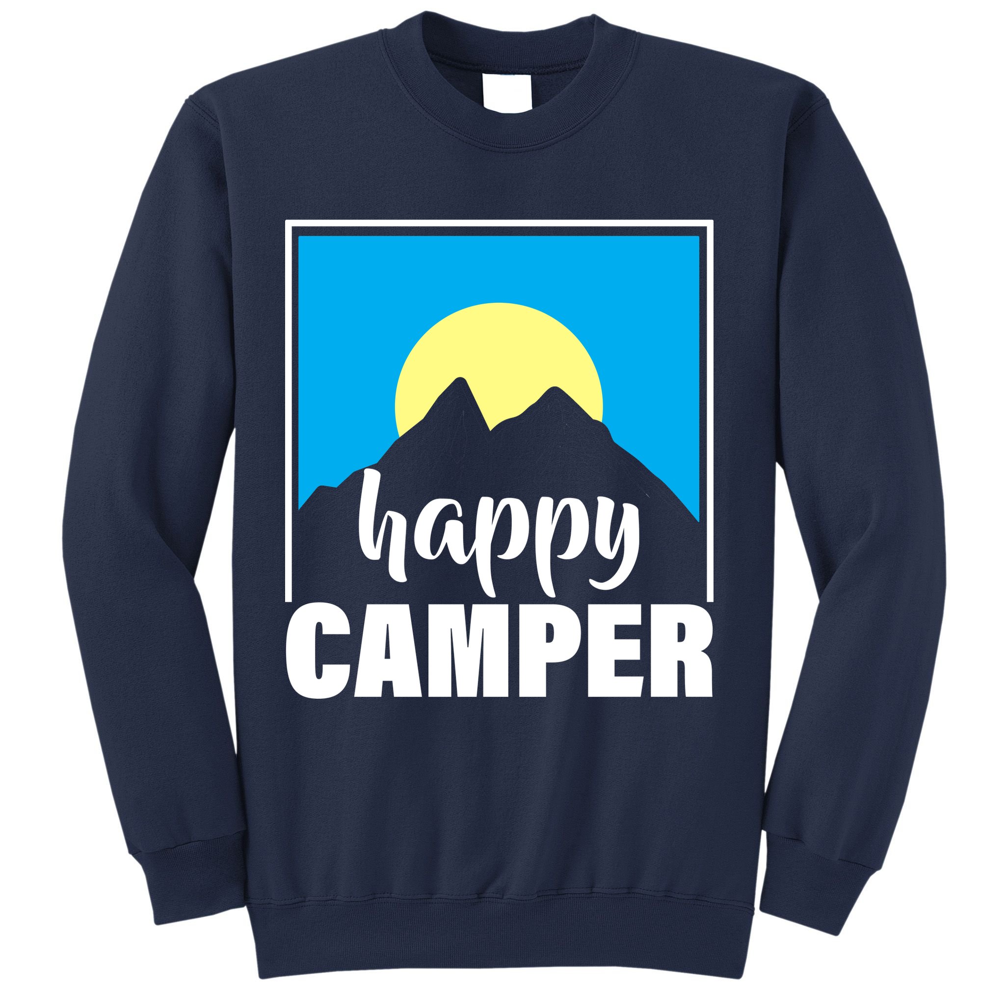 Happy Camper Sunrise Over Mountains Sweatshirt