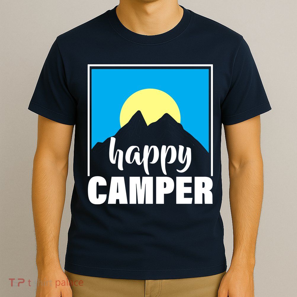 Happy Camper Sunrise Over Mountains T-Shirt