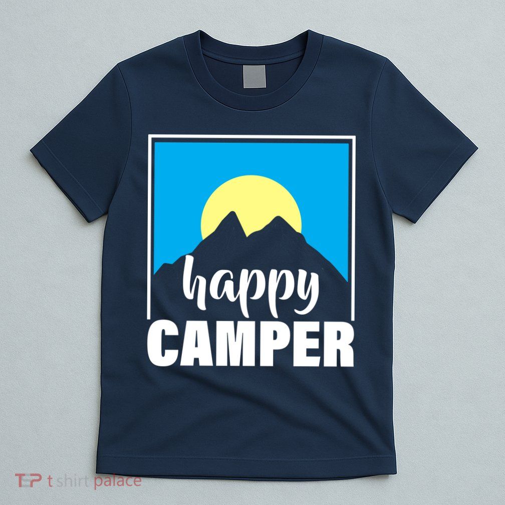 Happy Camper Sunrise Over Mountains T-Shirt