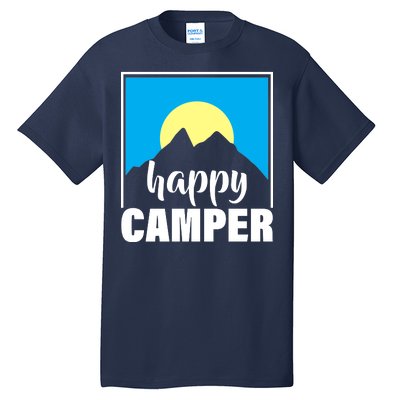 Happy Camper Sunrise Over Mountains Tall T-Shirt