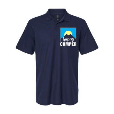 Happy Camper Sunrise Over Mountains Softstyle Adult Sport Polo