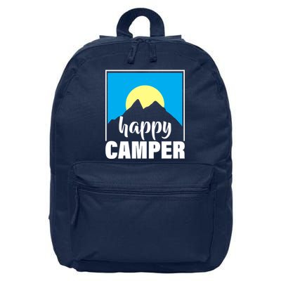 Happy Camper Sunrise Over Mountains 16 in Basic Backpack