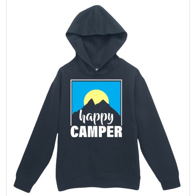 Happy Camper Sunrise Over Mountains Urban Pullover Hoodie