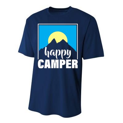 Happy Camper Sunrise Over Mountains Performance Sprint T-Shirt