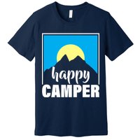 Happy Camper Sunrise Over Mountains Premium T-Shirt