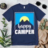 Happy Camper Sunrise Over Mountains Premium T-Shirt