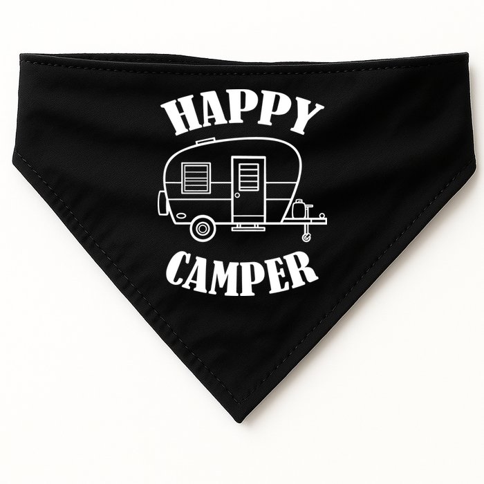 Happy Camper Trailer USA-Made Doggie Bandana