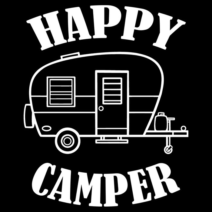 Happy Camper Trailer USA-Made Doggie Bandana