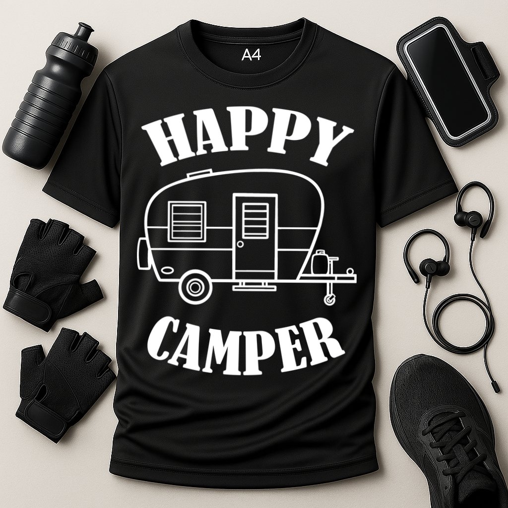 Happy Camper Trailer Cooling Performance Crew T-Shirt