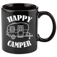 Happy Camper Trailer 11oz C Handle Ceramic Mug
