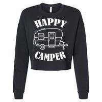 Happy Camper Trailer Cropped Pullover Crew