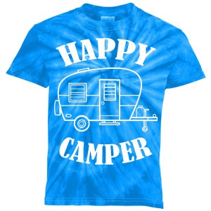 Happy Camper Trailer Kids Tie-Dye T-Shirt