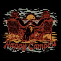 Happy Campers Flat Bill Trucker Hat