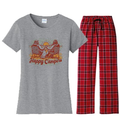 Happy Campers Women's Flannel Pajama Set