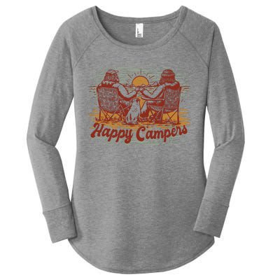 Happy Campers Women's Perfect Tri Tunic Long Sleeve Shirt