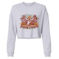 Happy Campers Cropped Pullover Crew