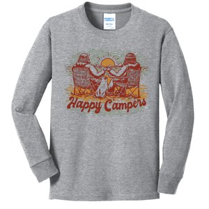 Happy Campers Kids Long Sleeve Shirt