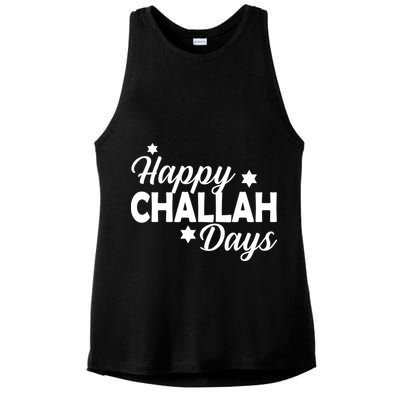 Happy Challah Days Ladies PosiCharge Tri-Blend Wicking Tank