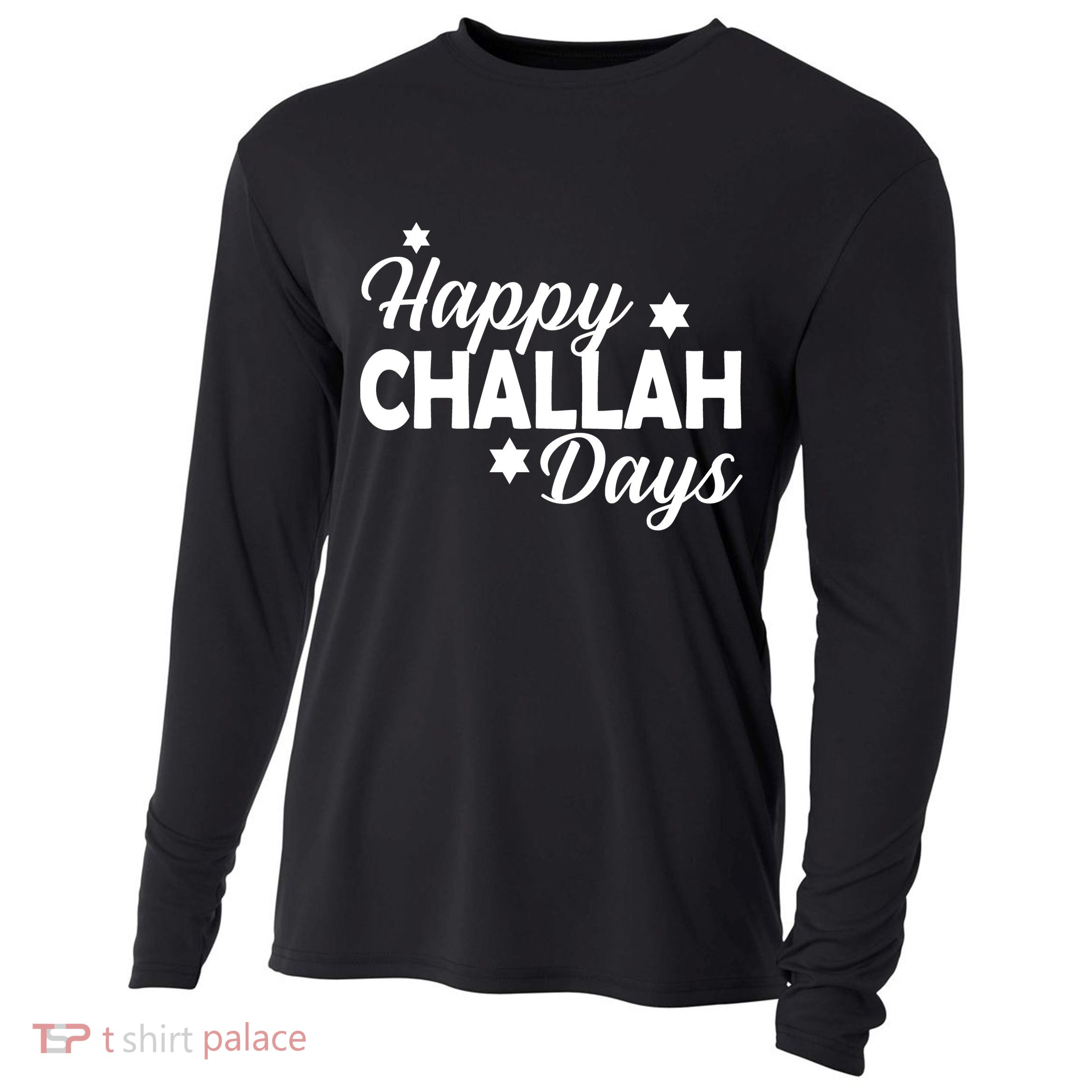 Happy Challah Days Cooling Performance Long Sleeve Crew