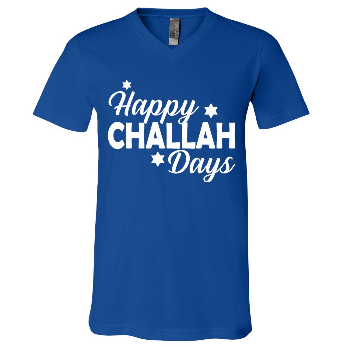 Happy Challah Days V-Neck T-Shirt