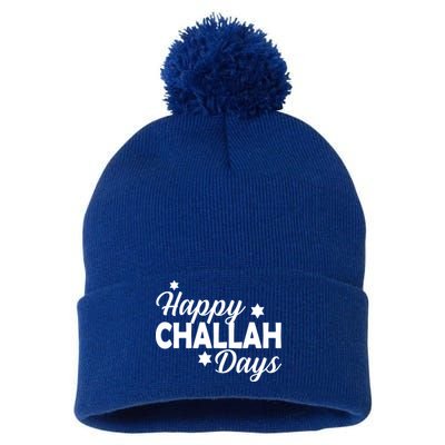 Happy Challah Days Pom Pom 12in Knit Beanie