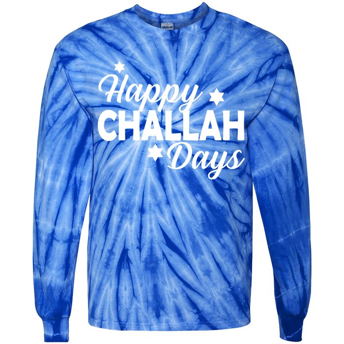 Happy Challah Days Tie-Dye Long Sleeve Shirt