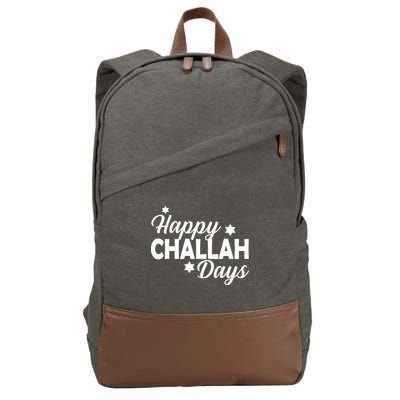 Happy Challah Days Cotton Canvas Backpack