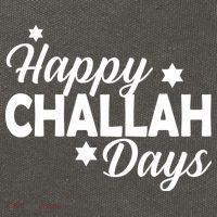 Happy Challah Days Cotton Canvas Backpack
