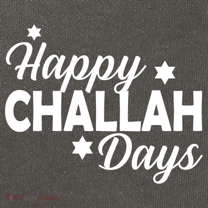 Happy Challah Days Cotton Canvas Backpack