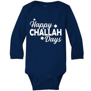 Happy Challah Days Baby Long Sleeve Bodysuit