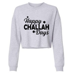 Happy Challah Days Cropped Pullover Crew