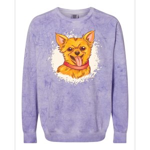 Happy Chihuahua Colorblast Crewneck Sweatshirt