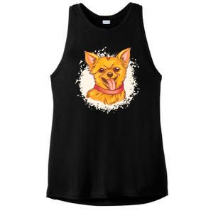 Happy Chihuahua Ladies PosiCharge Tri-Blend Wicking Tank