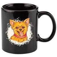 Happy Chihuahua 11oz C Handle Ceramic Mug