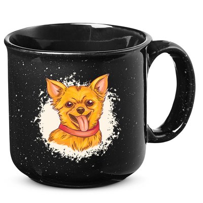 Happy Chihuahua 15oz Campfire Ceramic Mug