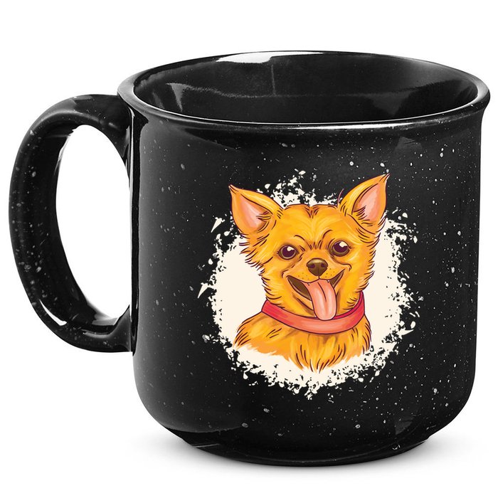 Happy Chihuahua 15oz Campfire Ceramic Mug