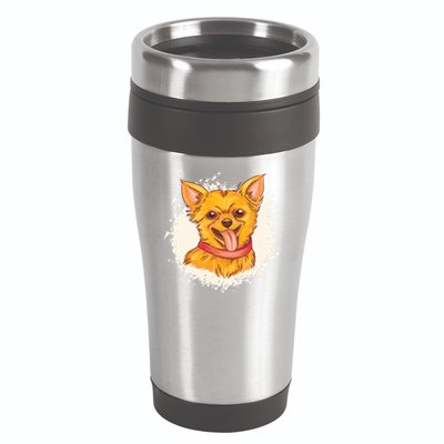 Happy Chihuahua 16oz Travel Tumbler