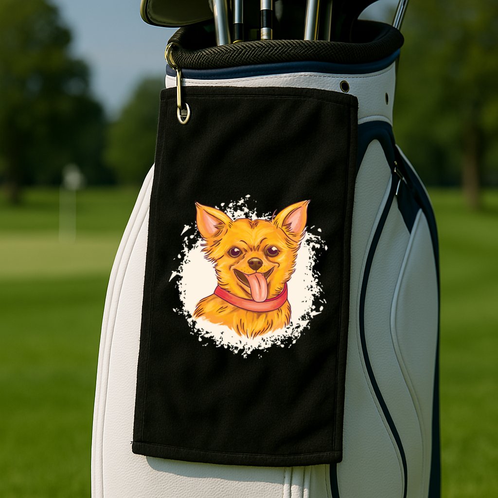 Happy Chihuahua Golf Towel