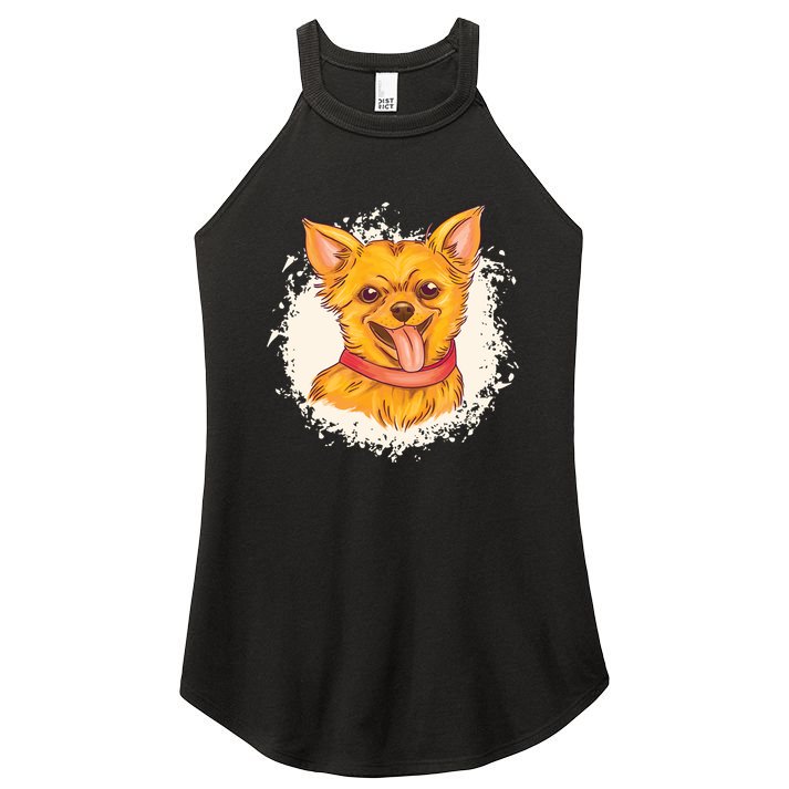 Happy Chihuahua Women's Perfect Tri Rocker Tank