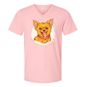 Happy Chihuahua V-Neck T-Shirt