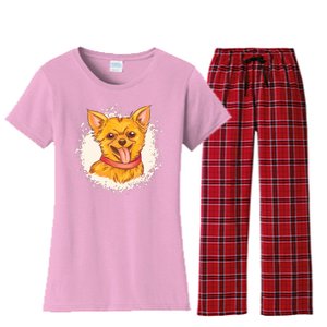 Happy Chihuahua Women's Flannel Pajama Set