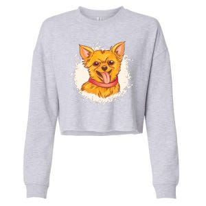 Happy Chihuahua Cropped Pullover Crew