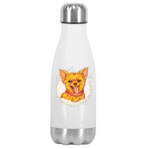 Happy Chihuahua Stainless Steel Insulated Water Bottle