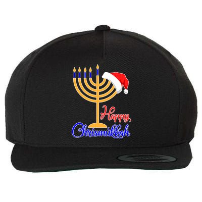 Happy Chrismukkah Christmas Hanukkah Wool Snapback Cap