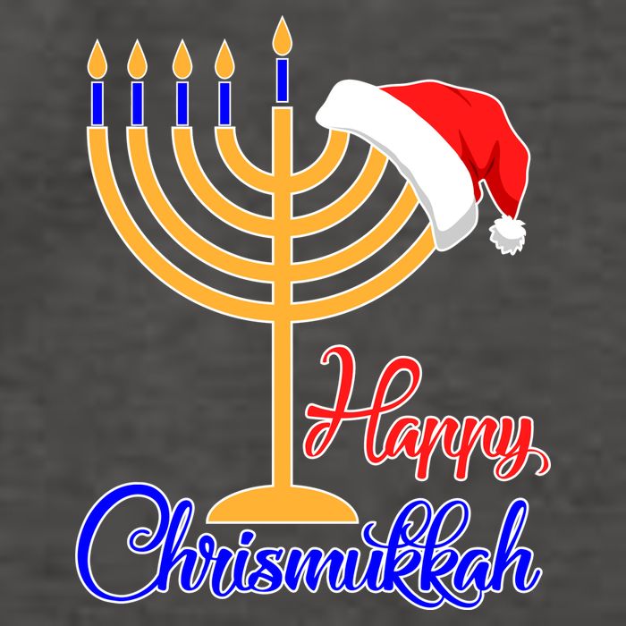 Happy Chrismukkah Christmas Hanukkah Vector Backpack