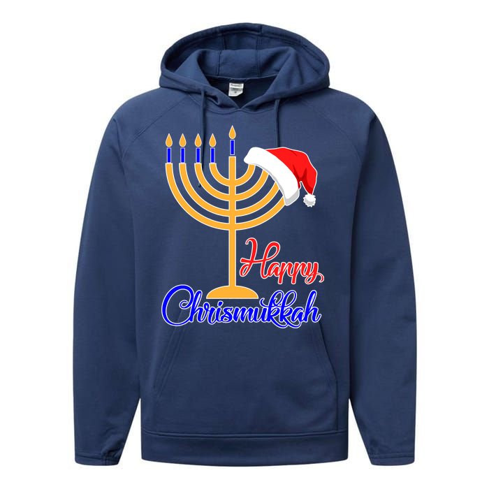 Happy Chrismukkah Christmas Hanukkah Performance Fleece Hoodie