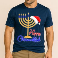 Happy Chrismukkah Christmas Hanukkah Cooling Performance Crew T-Shirt