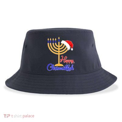 Happy Chrismukkah Christmas Hanukkah Sustainable Bucket Hat